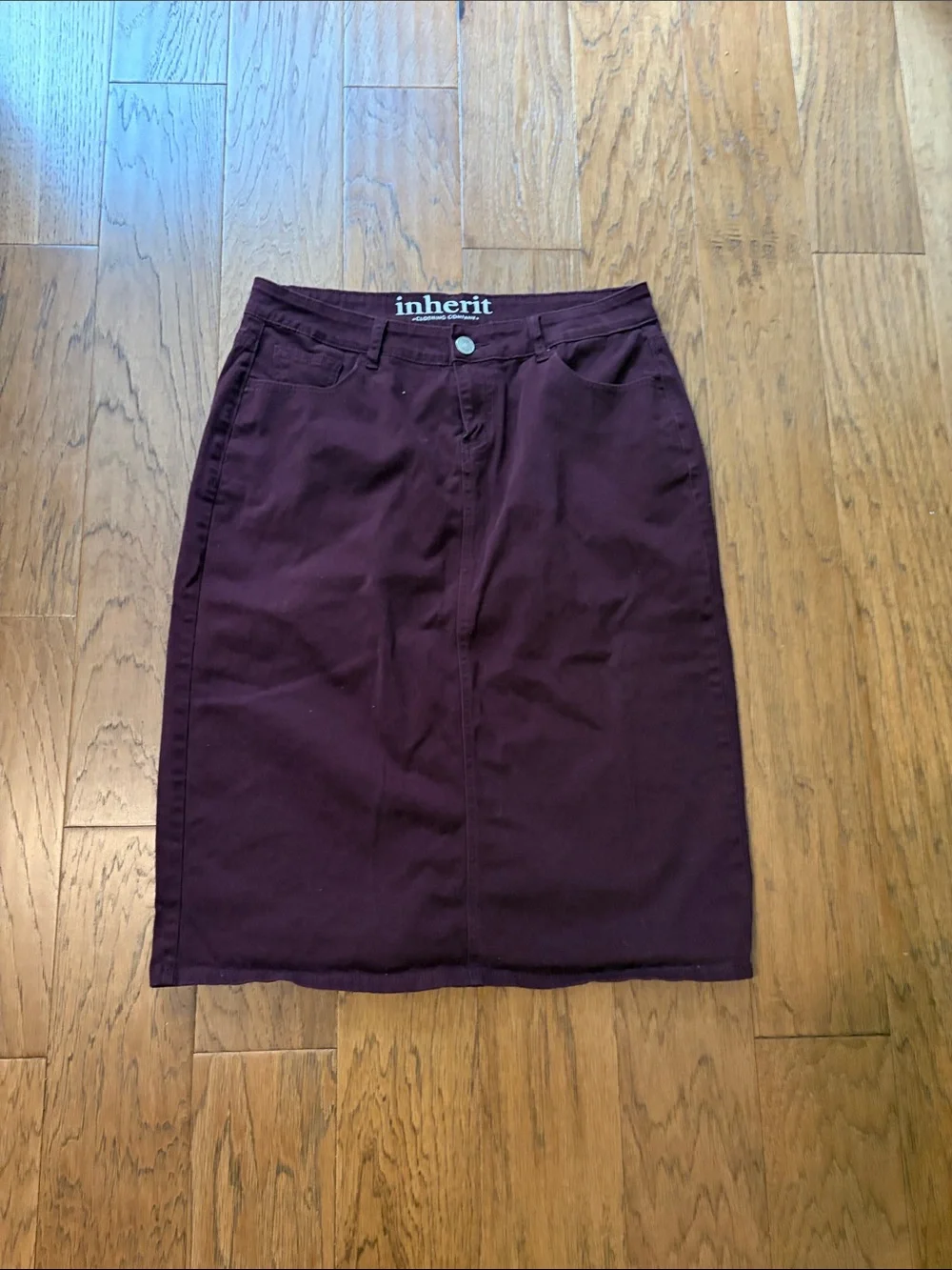 Inherit Remi Wine 29” 11/12 Pencil Skirt